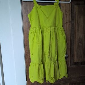 Zara Cotton Embroidered Tiered Dress